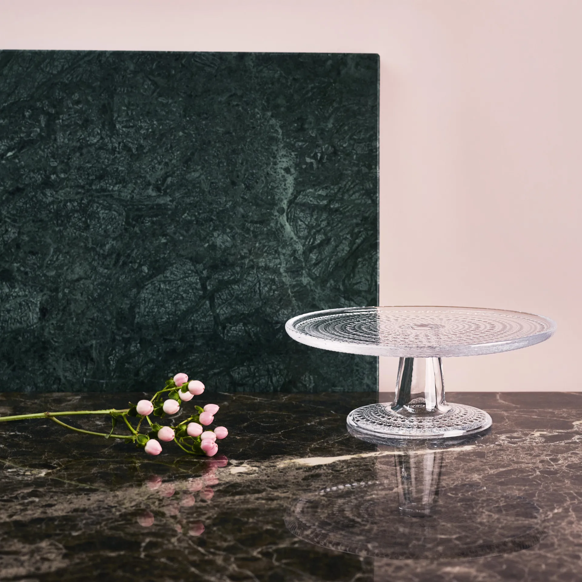 Kastehelm βάση κέικ μικρή, διαφανές Iittala