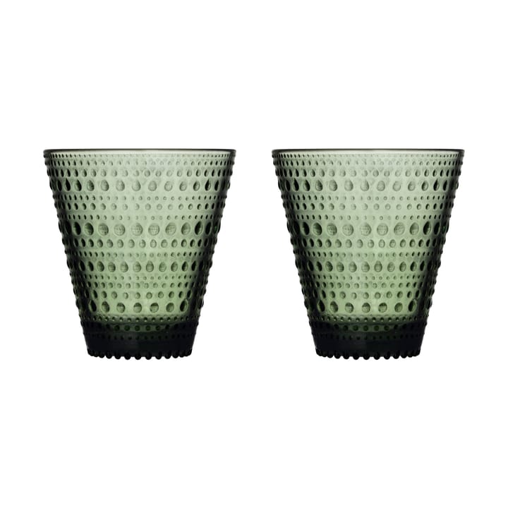 Kastehelmi ποτήρι 30 cl Συσκευασία 2 τεμαχίων - Πράσινο πεύκο - Iittala