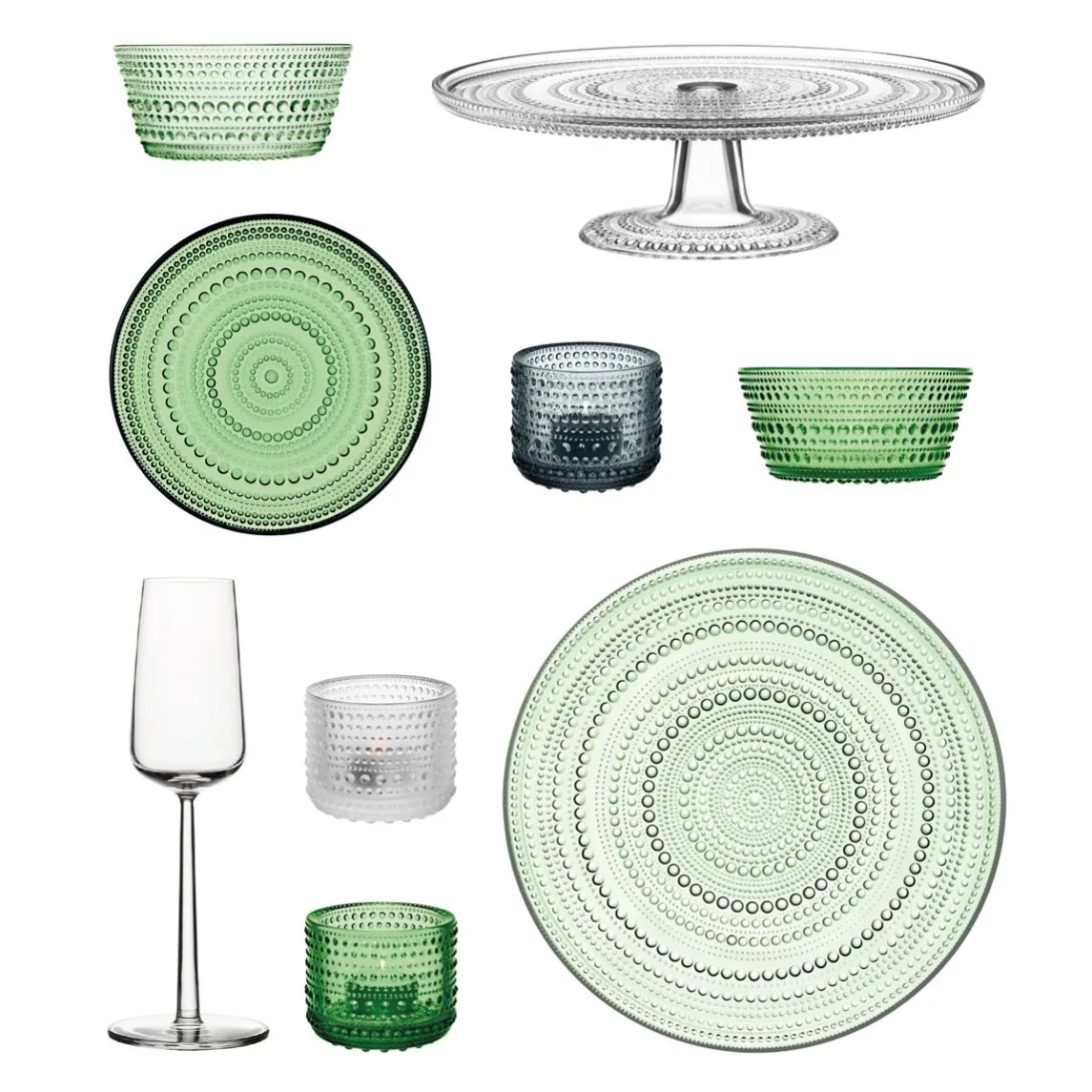 Kastehelmi κηροπήγιο, γαλακτερό Iittala