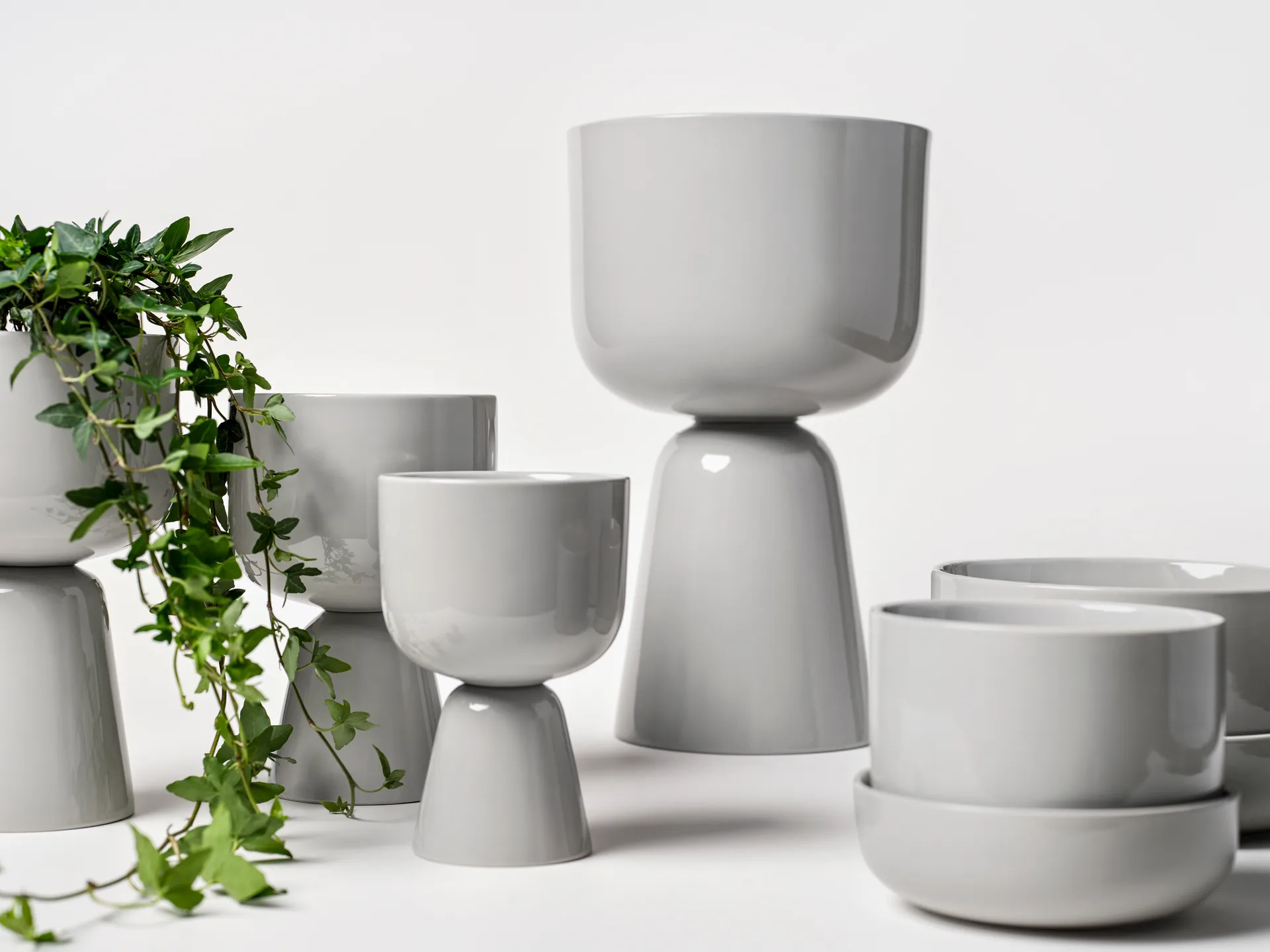 Nappula γλάστρα 125x190 mm, Ανοιχτό γκρι Iittala
