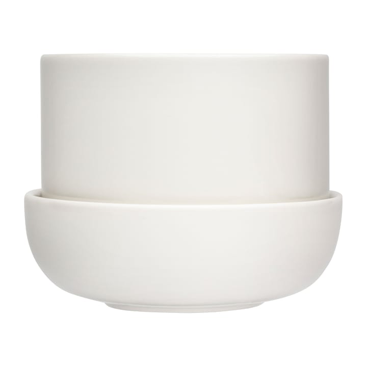 Nappula γλάστρα με πιατάκι 130x170 mm - Λευκό - Iittala