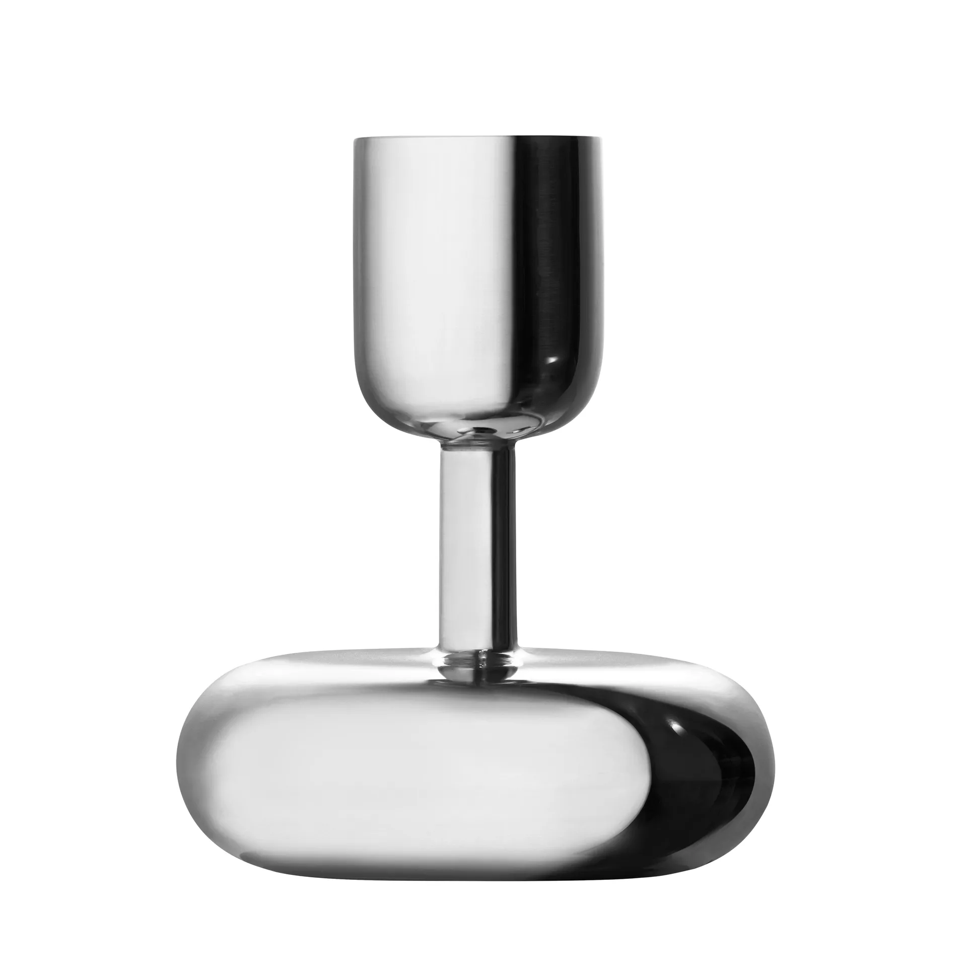 Nappula κηροπήγιο steel, μικρό 107 mm Iittala