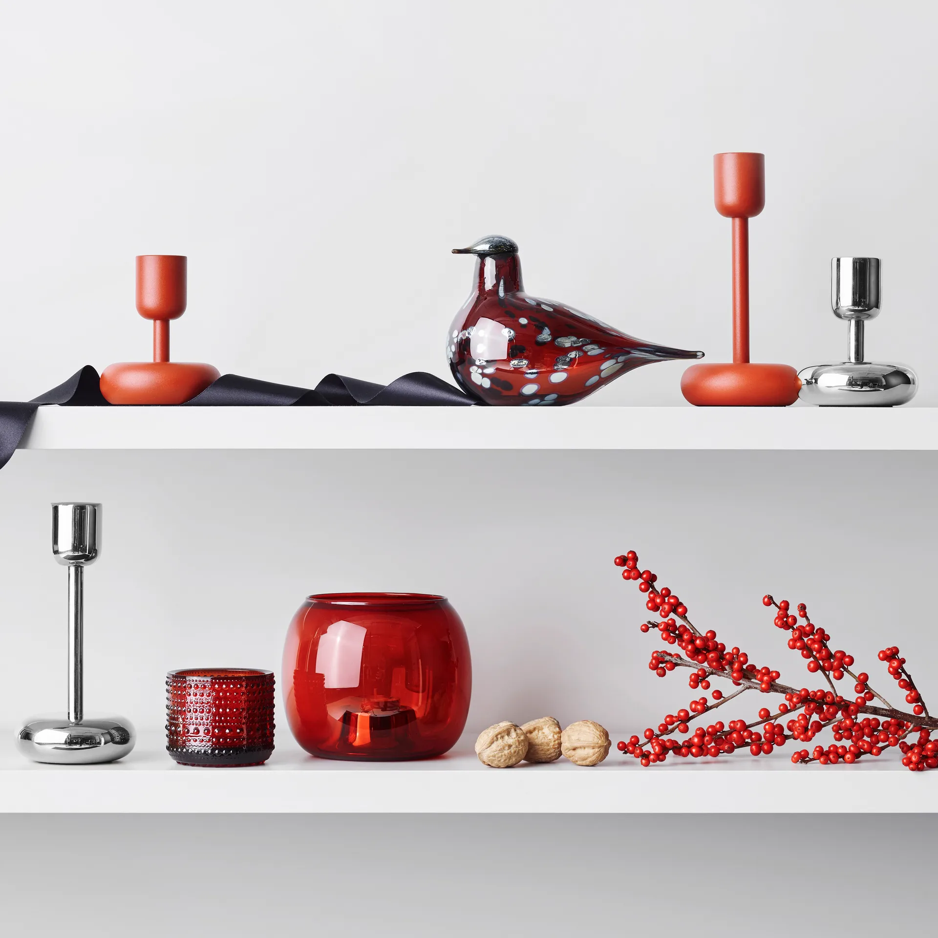 Nappula κηροπήγιο steel, μικρό 107 mm Iittala