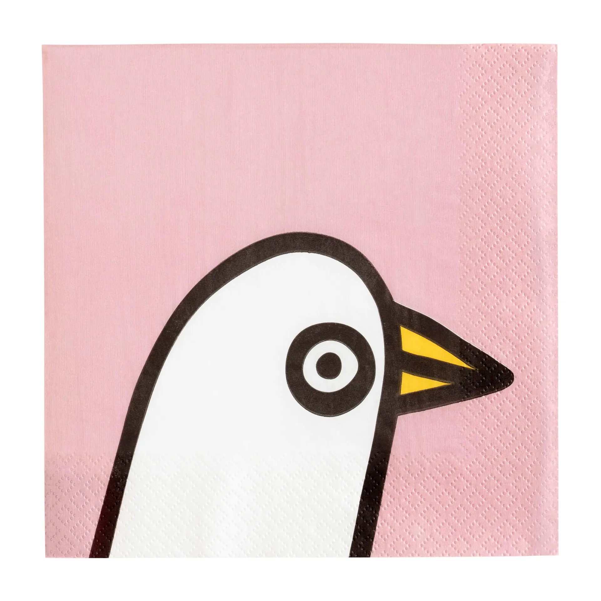 Oiva Toikka Birdie χαρτοπετσέτες Συσκευασία 20 τεμαχίων, Ροζ Iittala