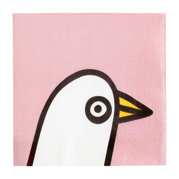 Oiva Toikka Birdie χαρτοπετσέτες Συσκευασία 20 τεμαχίων - Ροζ - Iittala