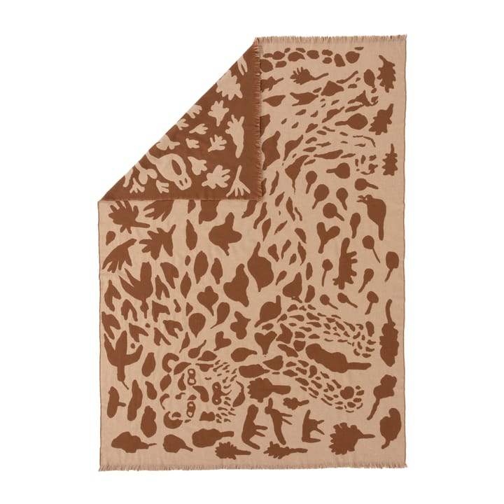 Oiva Toikka Cheetah μάλλινο ριχτάρι 130x180 cm - Καφέ - Iittala