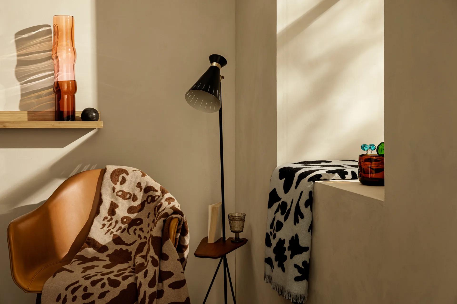 Oiva Toikka Cheetah μάλλινο ριχτάρι 130x180 cm, Καφέ Iittala