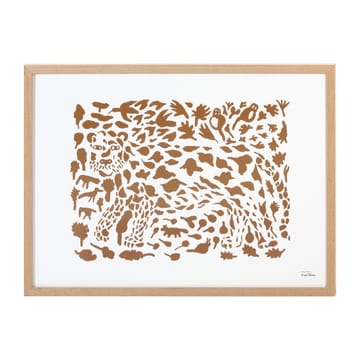 Oiva Toikka Cheetah αφίσα καφέ - 50x70 cm - Iittala