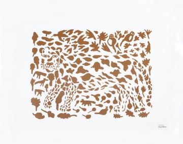 Oiva Toikka Cheetah αφίσα καφέ - 50x70 cm - Iittala