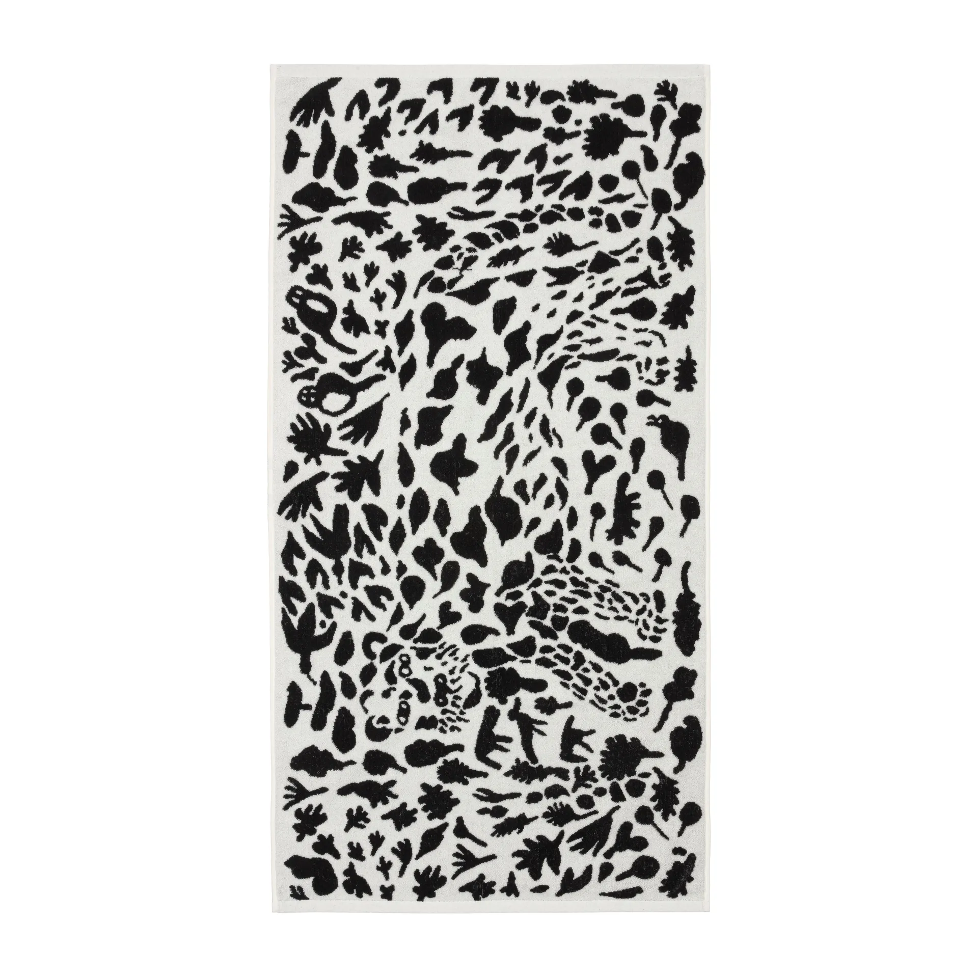Oiva Toikka Cheetah πετσέτα μπάνιου 70x140 cm, Μαύρο-λευκό Iittala