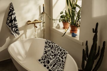 Oiva Toikka Cheetah πετσέτα μπάνιου 70x140 cm - Μαύρο-λευκό - Iittala