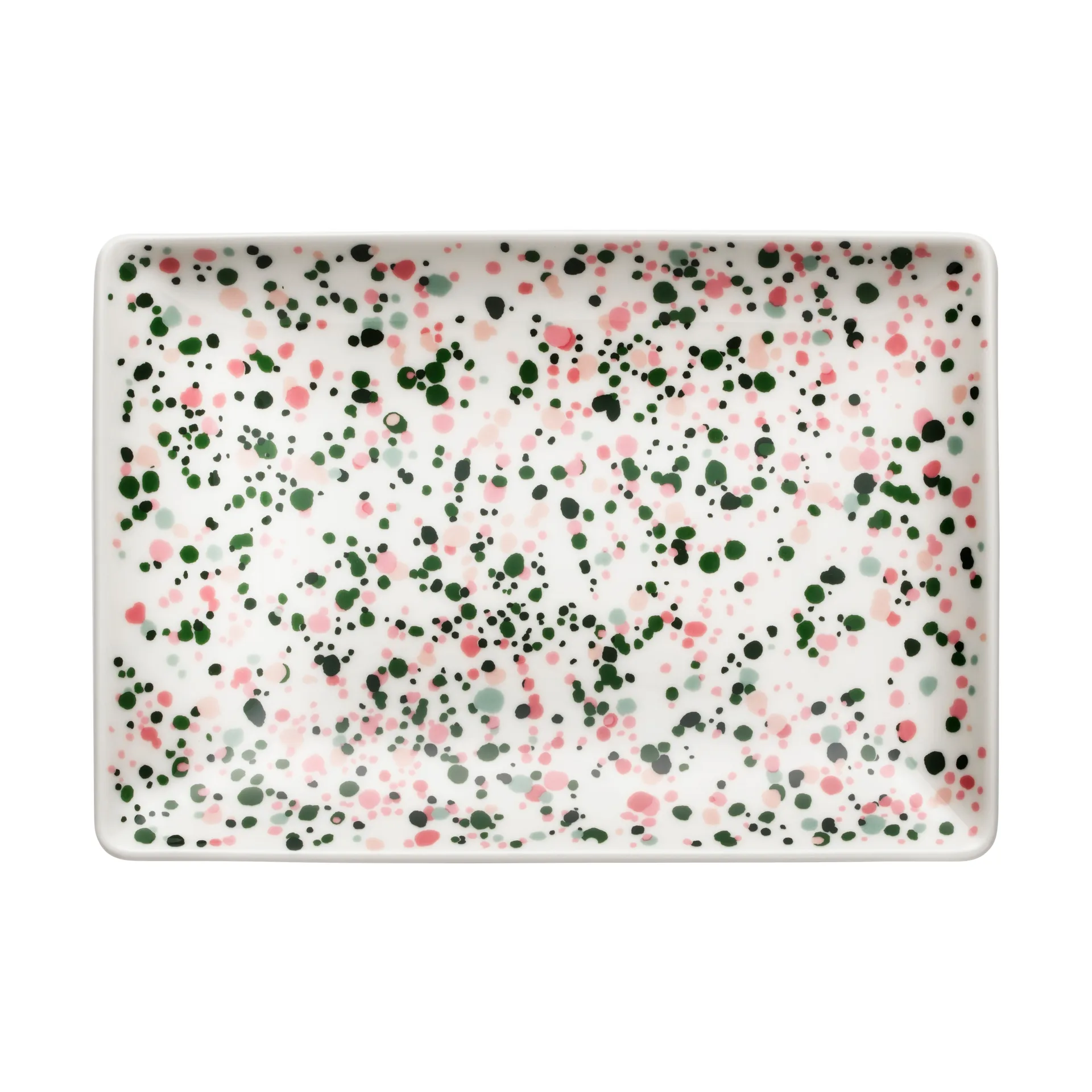Oiva Toikka Helle A5 πιάτο 15x21 cm, Ροζ-πράσινο Iittala