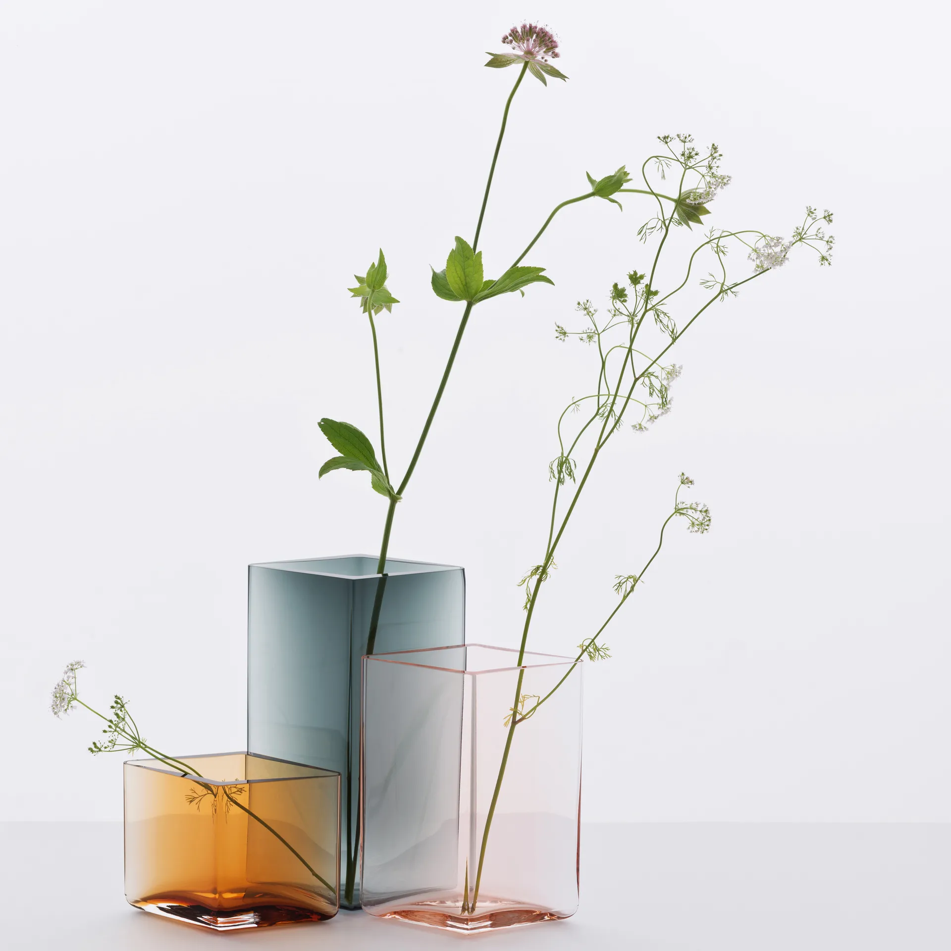 Ruutu βάζο 11.5x18 cm, γκρι Iittala