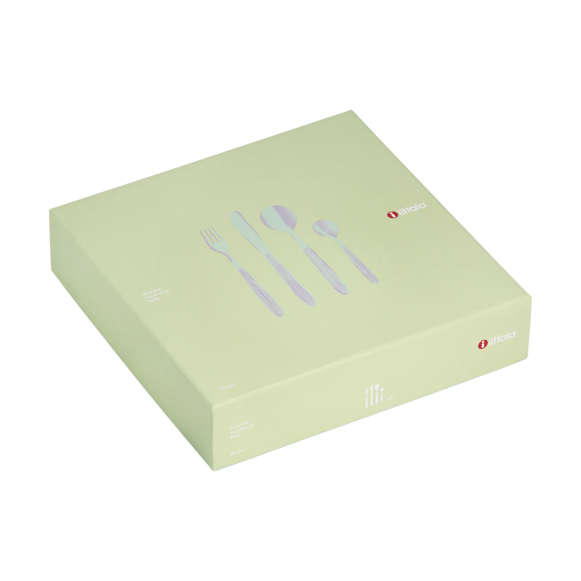 Σετ μαχαιροπίρουνα Scandia σε συσκευασία δώρου 24 τεμαχίων, Matt Iittala