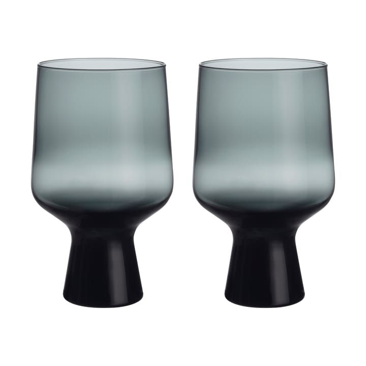 Solare ποτήρι με πόδι 40 cl σετ 2 τεμ - Γκρι ατσαλιού - Iittala