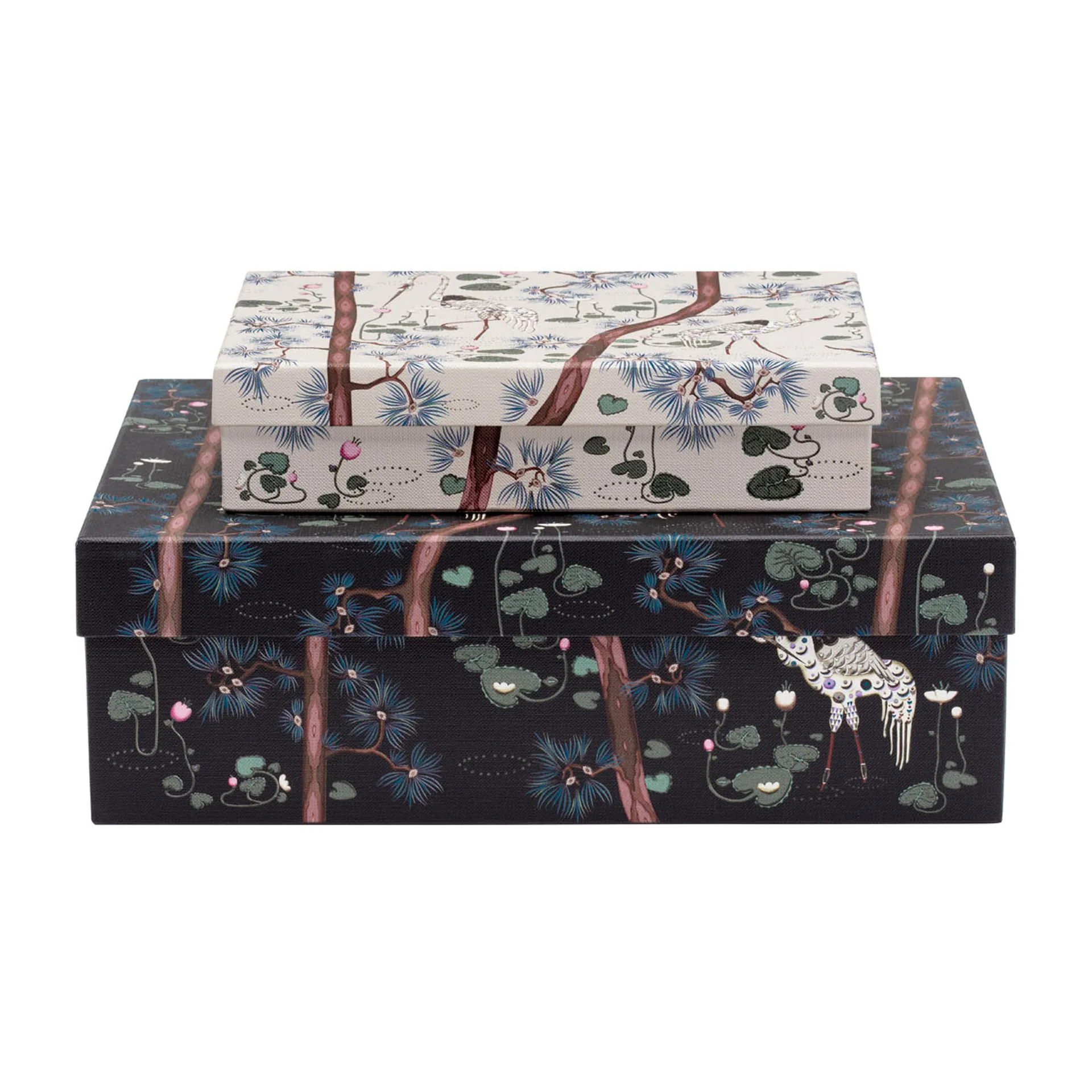 Κουτί αποθήκευσης, Taika, 15η επέτειος, 2 τεμάχια, Μαύρο-λευκό Iittala