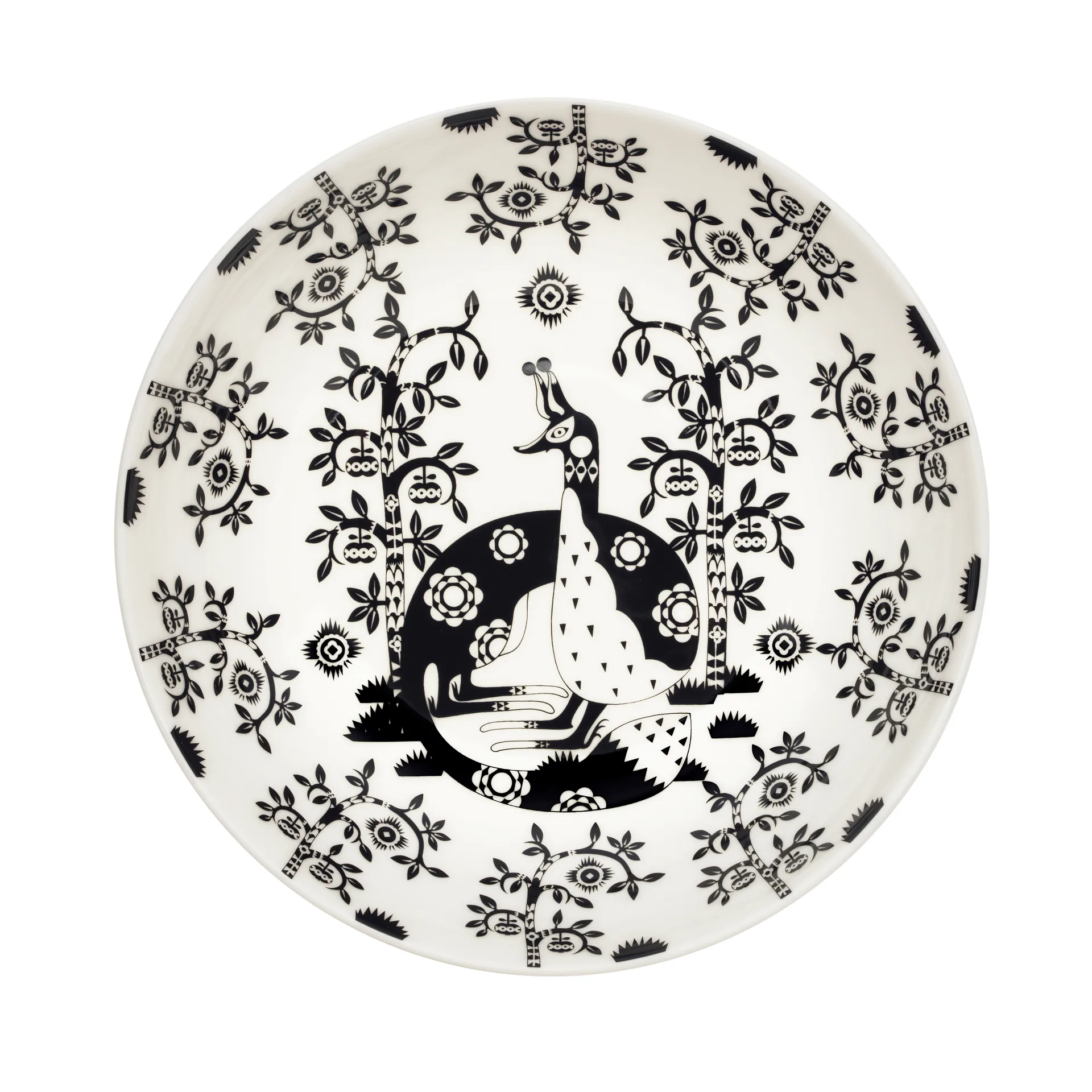 Taika βαθύ πιάτο 22 cm, μαύρο μοτίβο Iittala