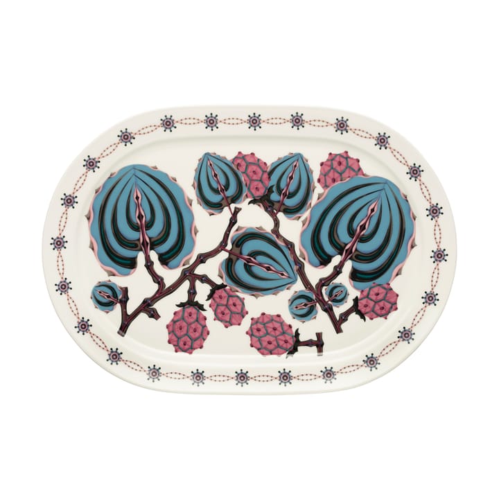 Taika Sato πιάτο σερβιρίσματος ο�βάλ 41 cm - Λευκό-πολύχρωμο - Iittala