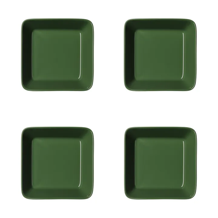 Πιάτο Teema τετράγωνο - Δασικό πράσινο, 12x12 εκ 4-π pack - Iittala