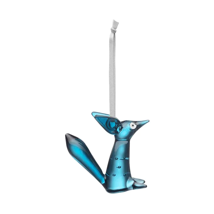 Διακοσμητικό γυάλινο Vulpes 8 εκ., Ατσάλινο μπλε Iittala