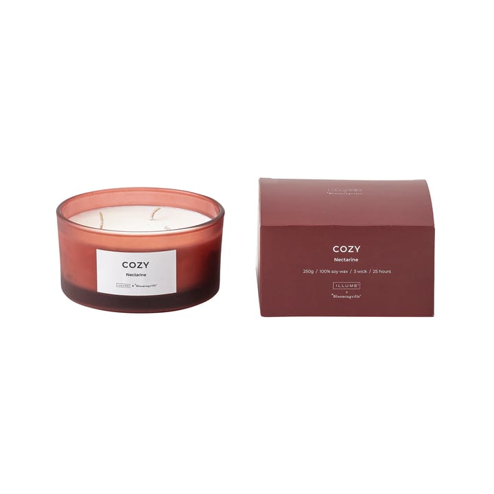 Cozy αρωματικο κερί με άρωμα νεκταρίνι - 250 g - Illume x Bloomingville