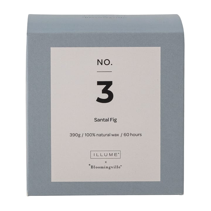 NO. 3 Santal Fig αρωματικό κερί - 390 g + Κουτί δώρου - Illume x Bloomingville