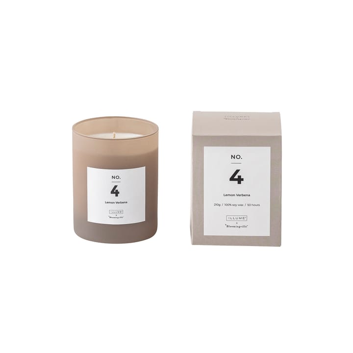 NO. 4 Lemon Verbena αρωματικό κερί - 200 g + Κουτί δώρου - Illume x Bloomingville