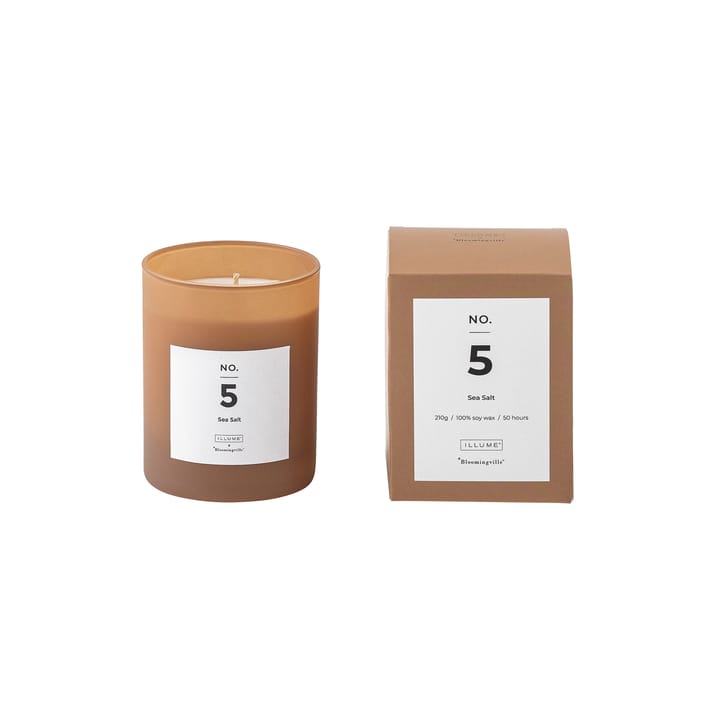 NO. 5 Sea Salt αρωματικό κερί - 200 g + Κουτί δώρου - Illume x Bloomingville