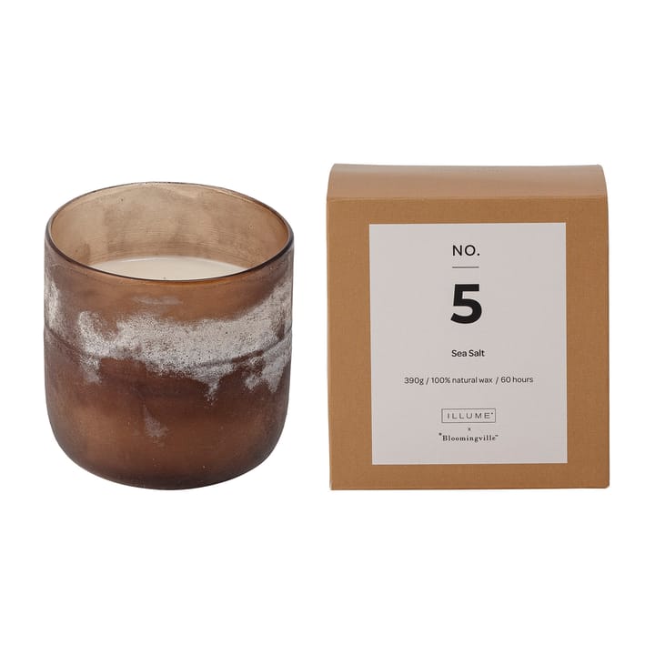 NO. 5 Sea Salt αρωματικό κερί - 390 g + Κουτί δώρου - Illume x Bloomingville