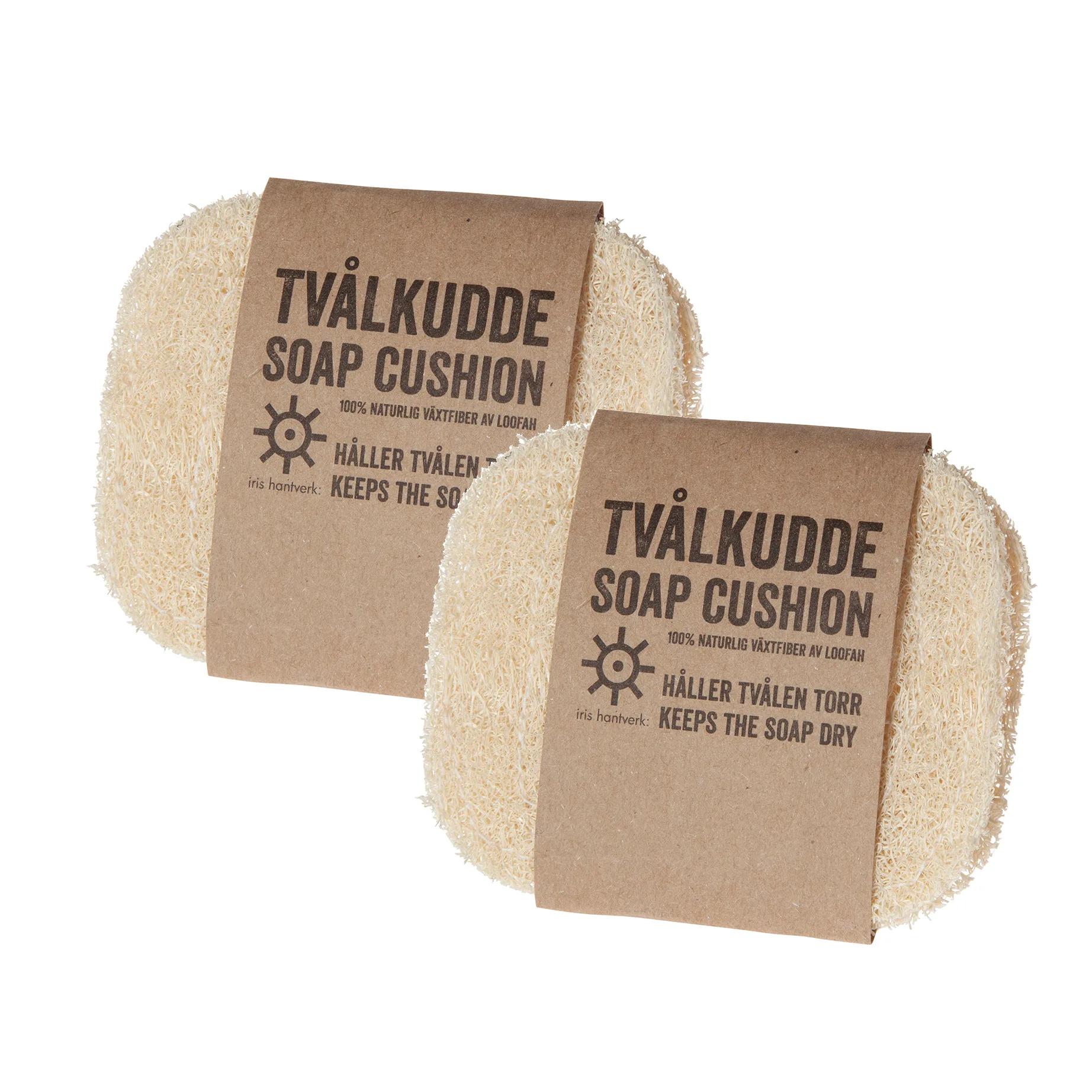 Iris hantverk soap μαξιλάρι Συσκευασία 2 τεμαχίων, Λούφα Iris Hantverk