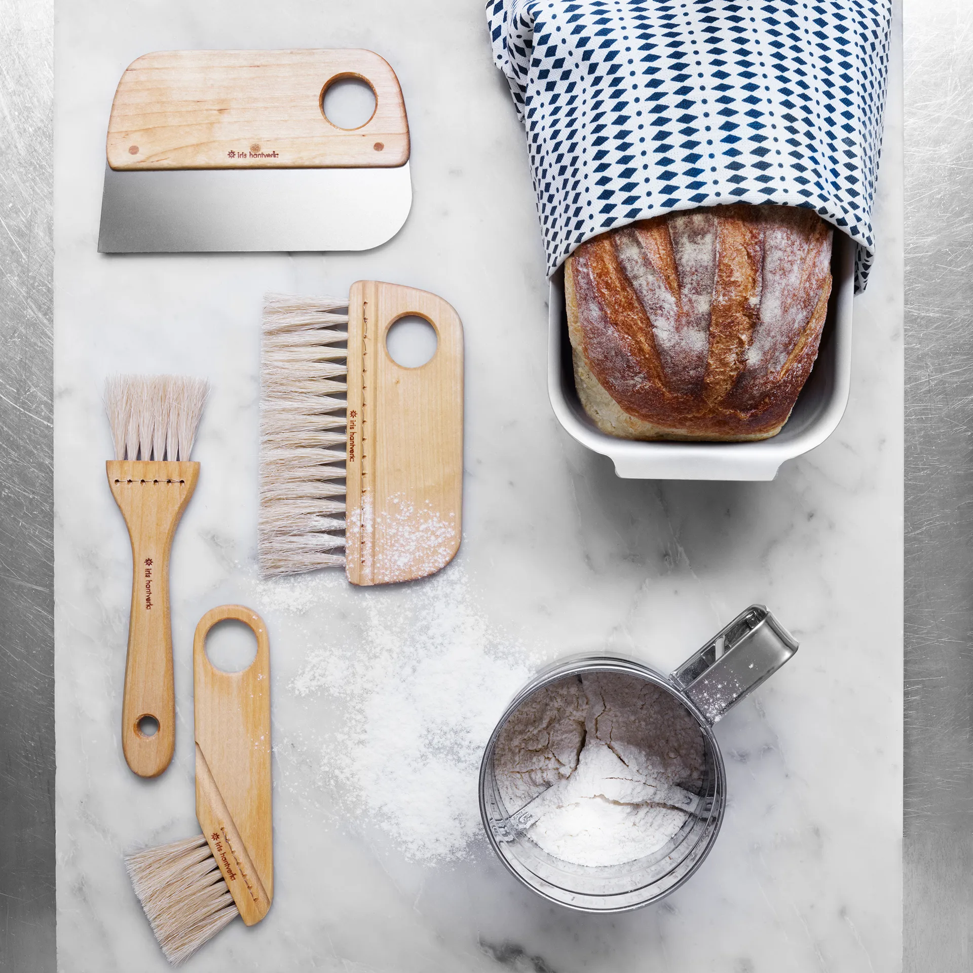 Iris hantverk πινέλο ζαχαροπλαστικής/αλείμματος, Λαδωμένη σημύδα Iris Hantverk