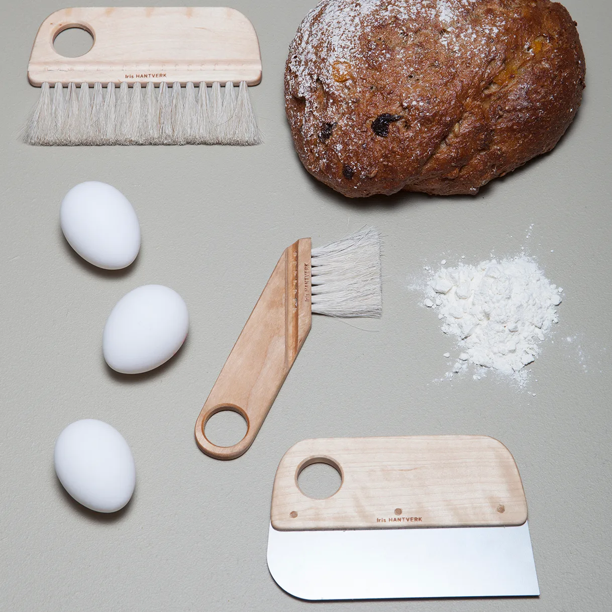 Iris hantverk πινέλο ζαχαροπλαστικής/αλείμματος, Λαδωμένη σημύδα Iris Hantverk