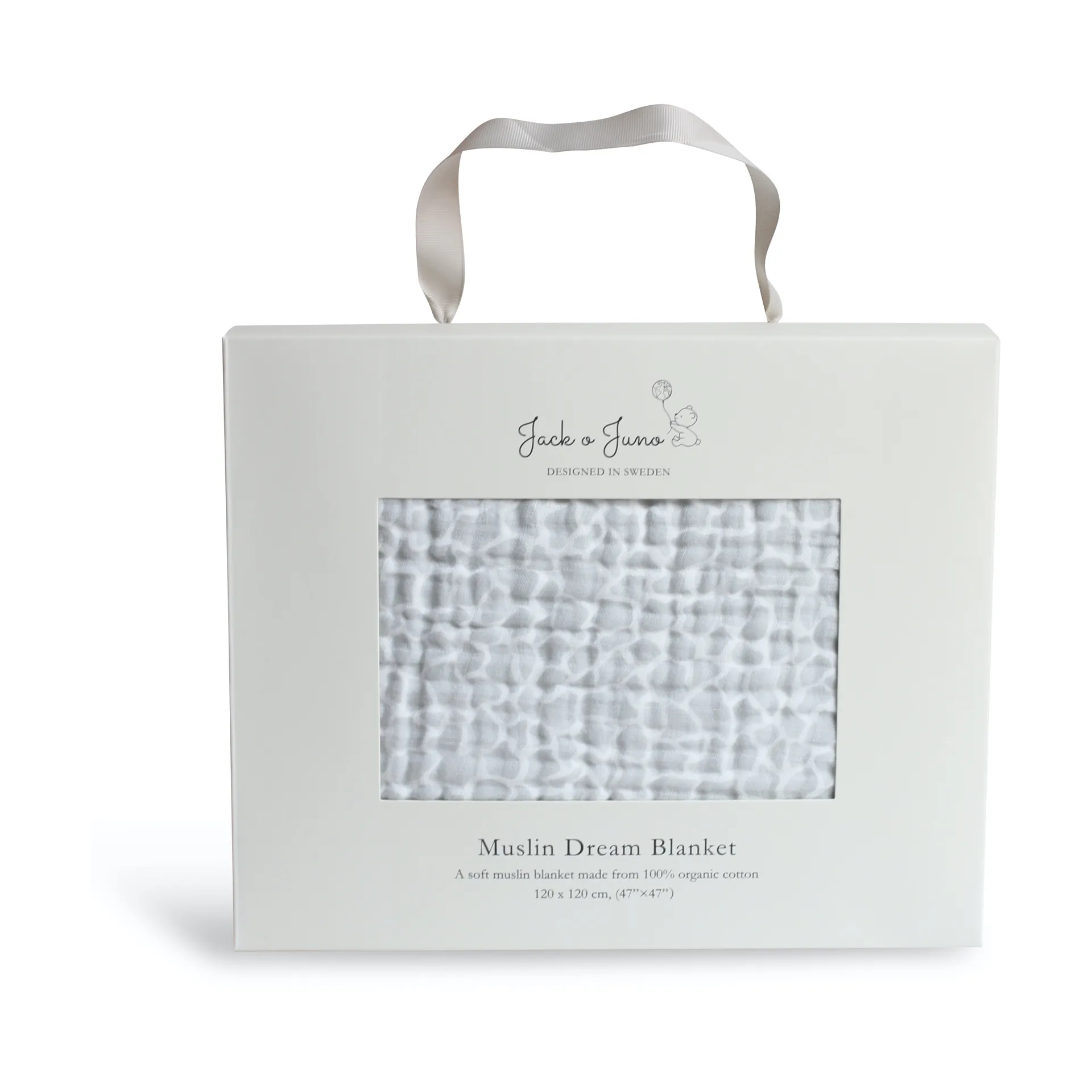 Dream χοντρή βαμβακερή κουβέρτα 120x120 εκ, Giraffe Jack o Juno