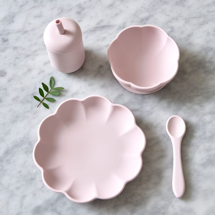 Σετ παιδικού σερβίτσιου Little Poppy 4 τεμαχίων, Light pink Jack o Juno