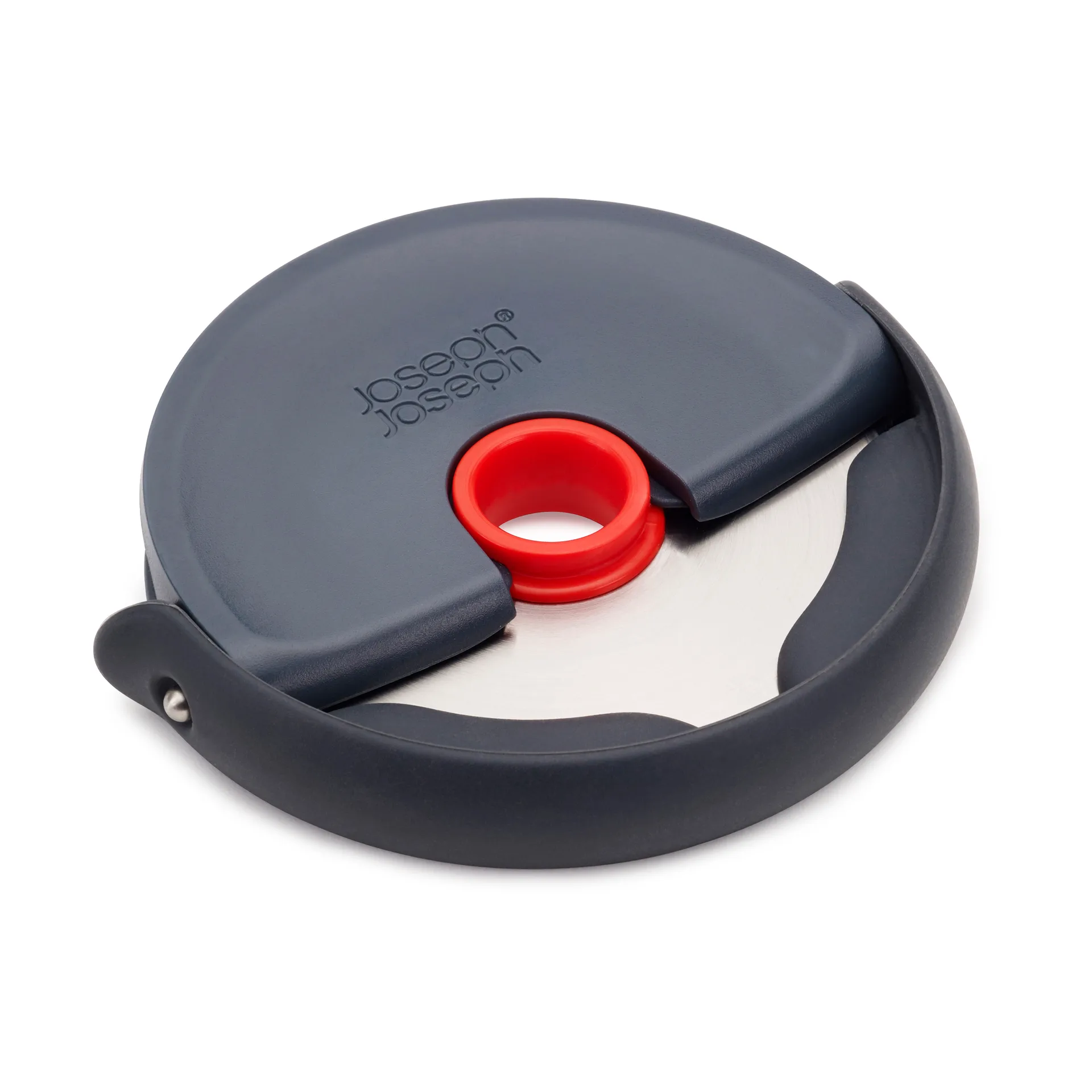 Disc easy clean κόφτης πίτσας 12,1 εκ., Γκρι-ανοξείδωτο ατσάλι Joseph Joseph