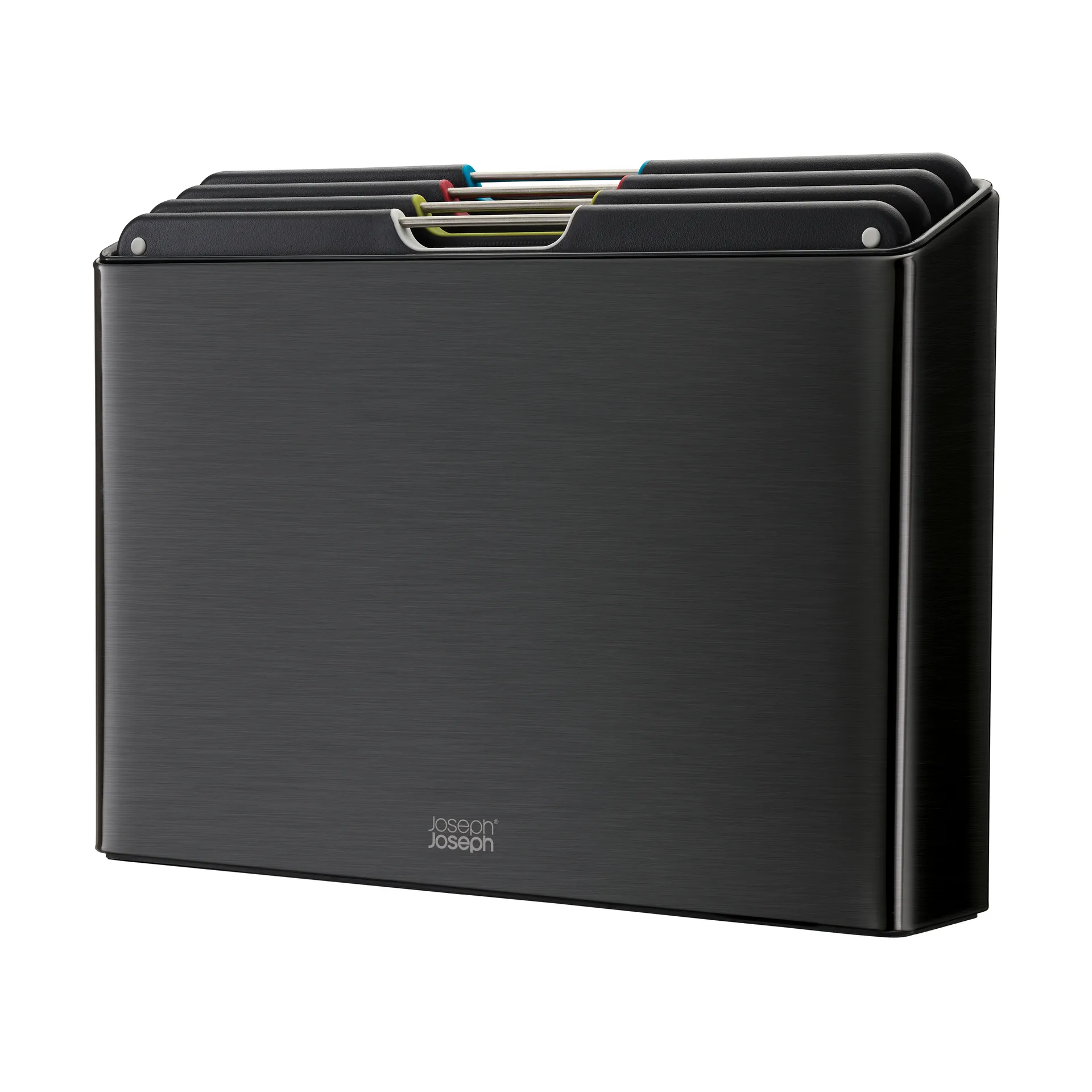 Folio steel ξύλο κοπής 4 τεμαχίων, Μάυρο Joseph Joseph