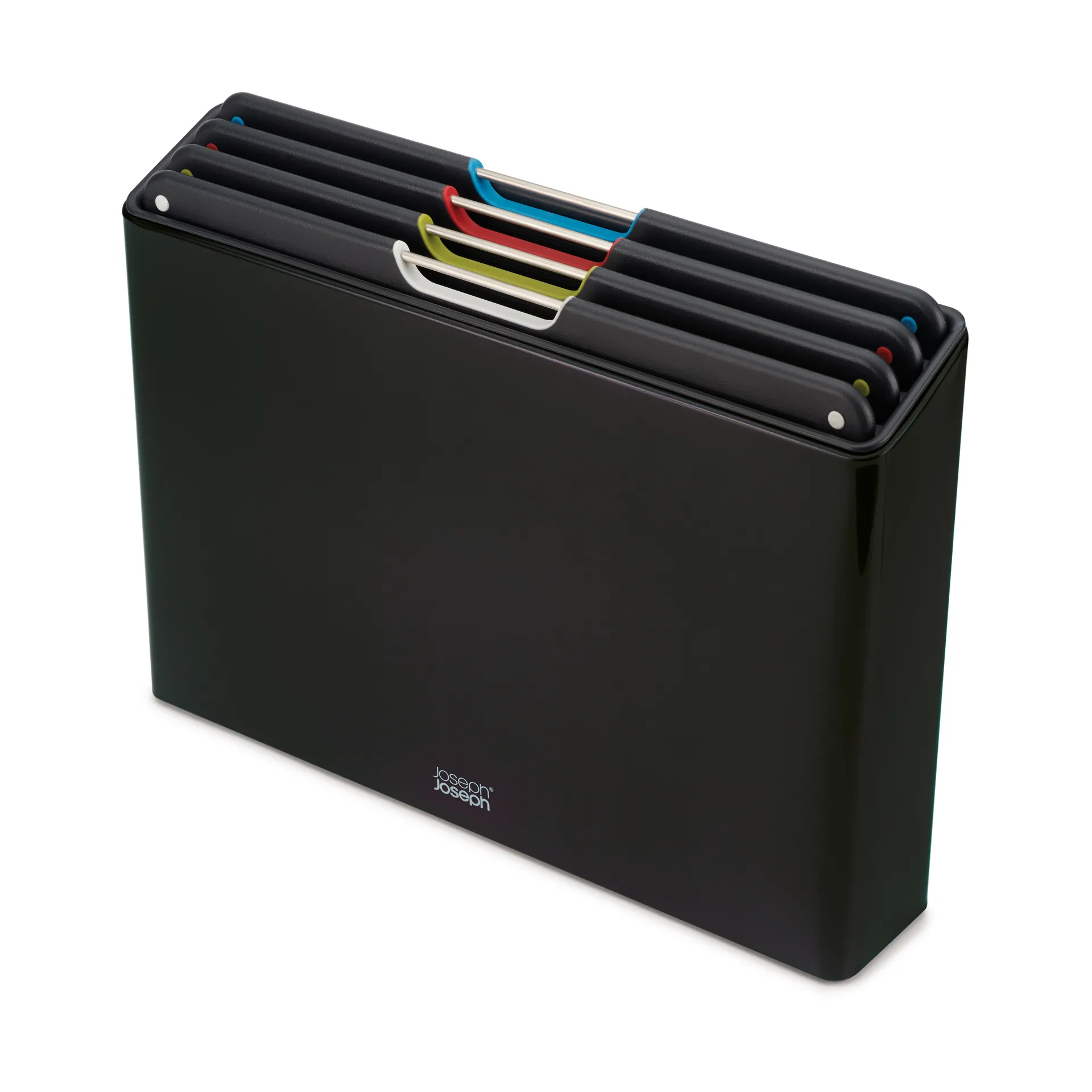 Folio steel ξύλο κοπής 4 τεμαχίων, Μάυρο Joseph Joseph