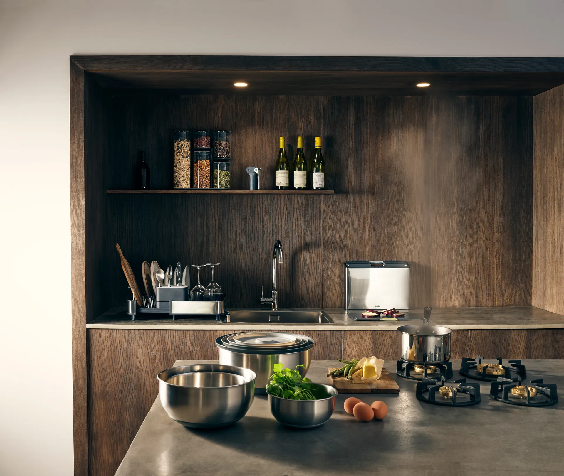 Folio steel ξύλο κοπής 4 τεμαχίων, Ατσάλι Joseph Joseph