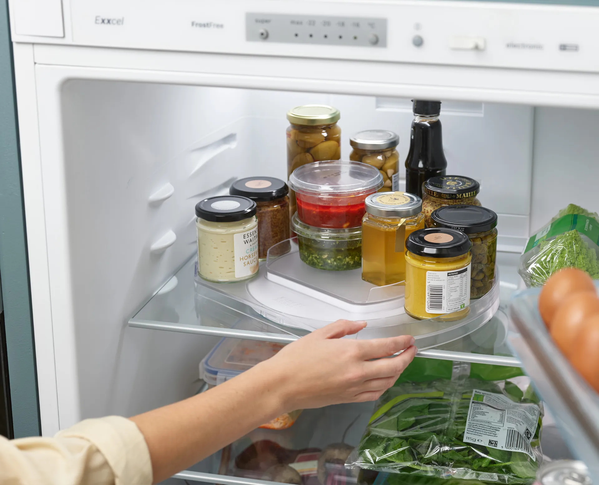 Βάση περιστροφής Fridgestore για ψυγείο, Διαφανές Joseph Joseph