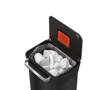 Joseph Joseph Titan κάδος συμπίεσης απορριμμάτων με πεντάλ 30 L - Carbon black - Joseph Joseph
