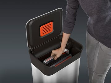 Joseph Joseph Titan κάδος συμπίεσης απορριμμάτων με πεντάλ 30 L - Stainless steel - Joseph Joseph