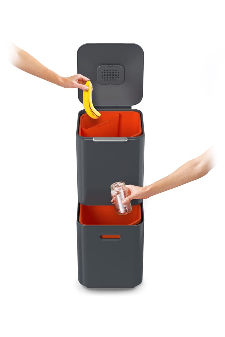 Joseph Joseph Totem Compact κάδος απορριμμάτων 40 L, Graphite Joseph Joseph