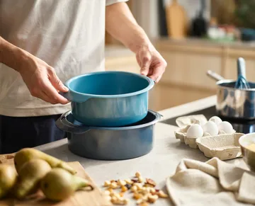 Φόρμα ψησίματος στρογγυλή Nest bake 2 τεμάχια. - Μπλε - Joseph Joseph