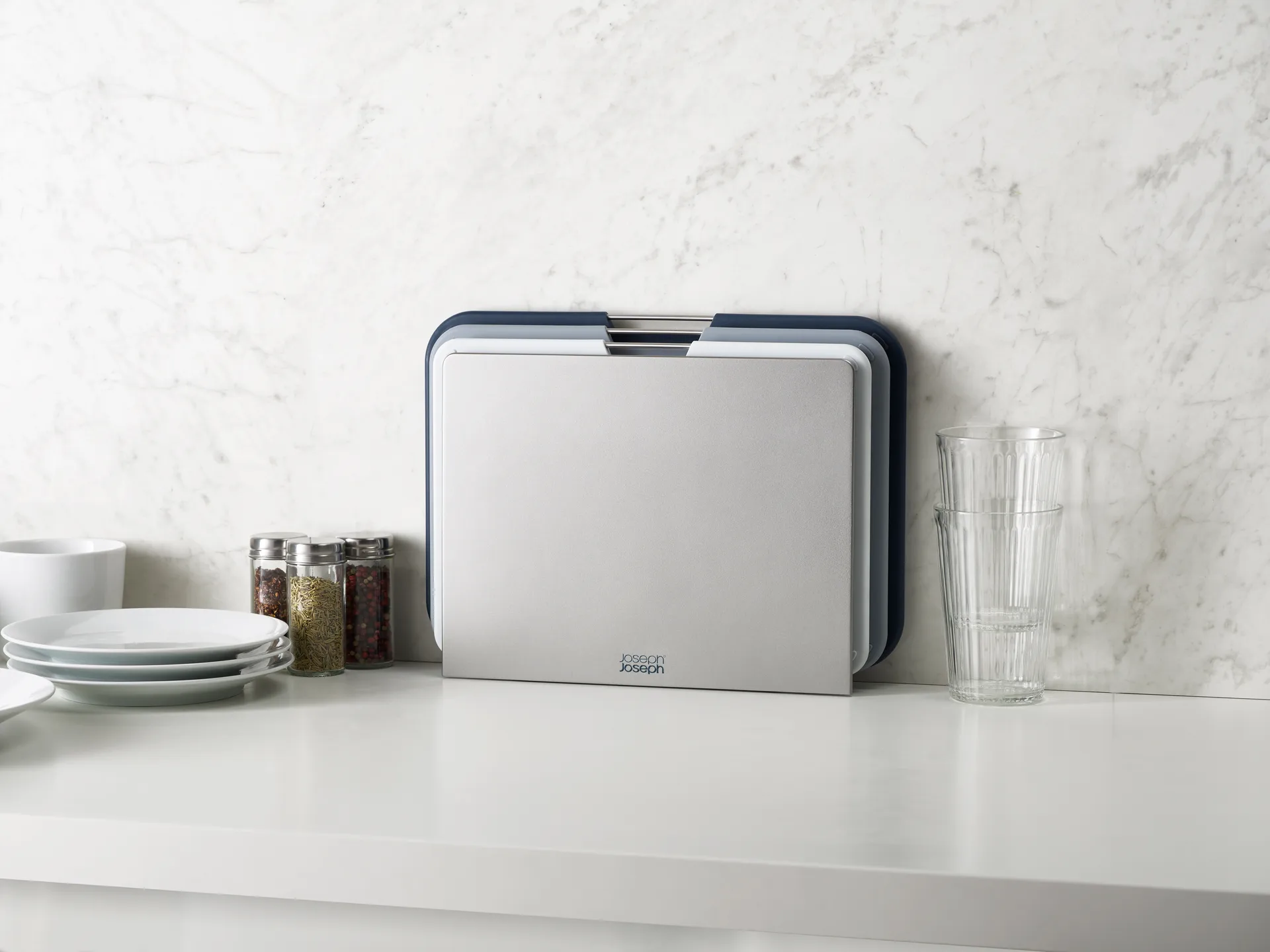 Σετ κοπής Nest large 3 τεμαχίων, Γκρι Joseph Joseph