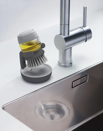 Palm βουρτσάκι πιάτων με δοχειό 13,5 εκ. - Γκρι - Joseph Joseph