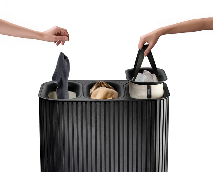 Tota Trio Luxe καλάθι απλύτων 90 L, Black Joseph Joseph