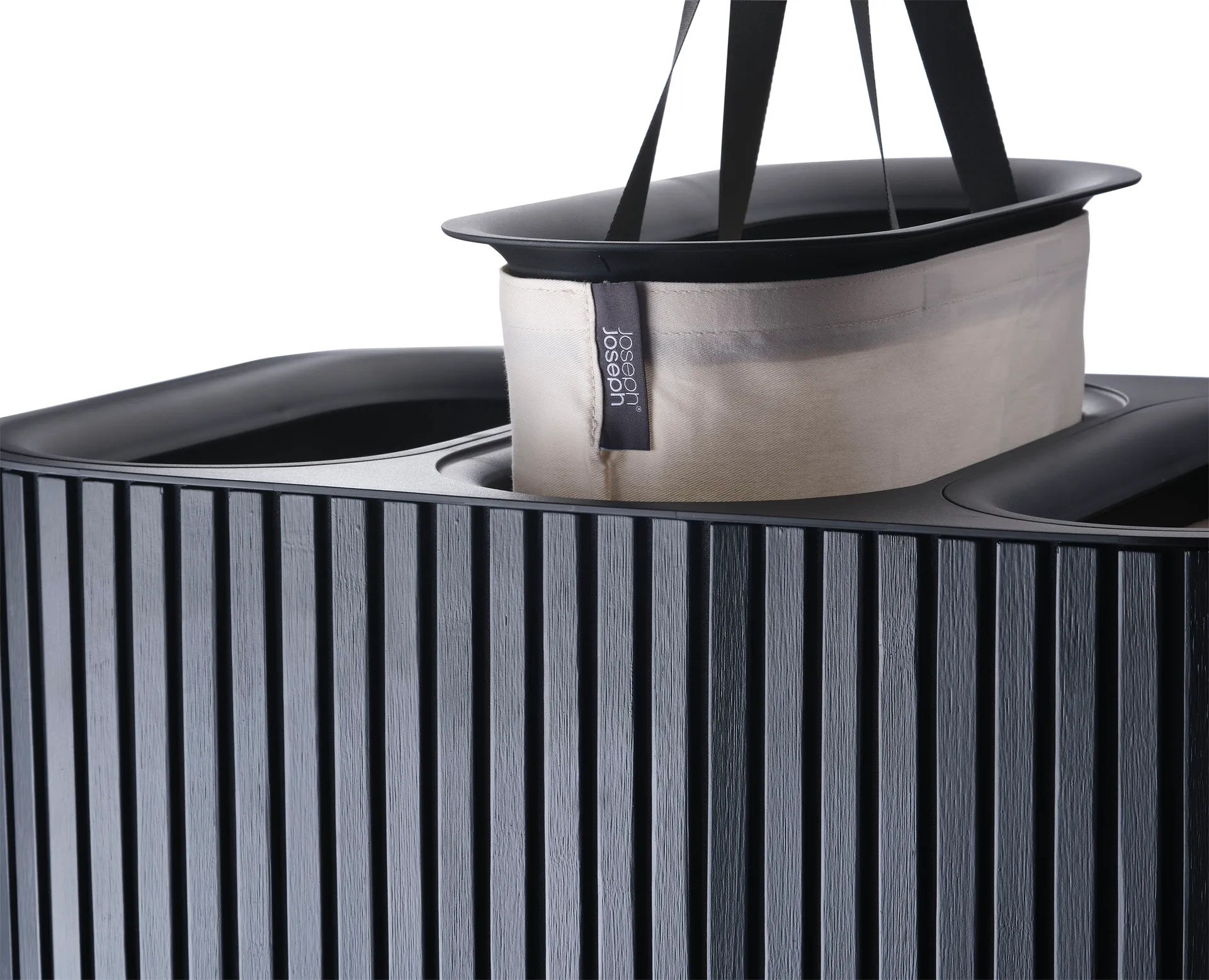 Tota Trio Luxe καλάθι απλύτων 90 L, Black Joseph Joseph