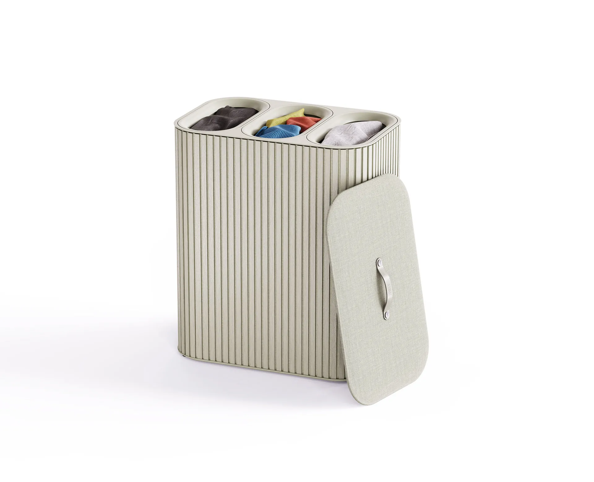 Tota Trio Luxe καλάθι απλύτων 90 L, Ecru Joseph Joseph