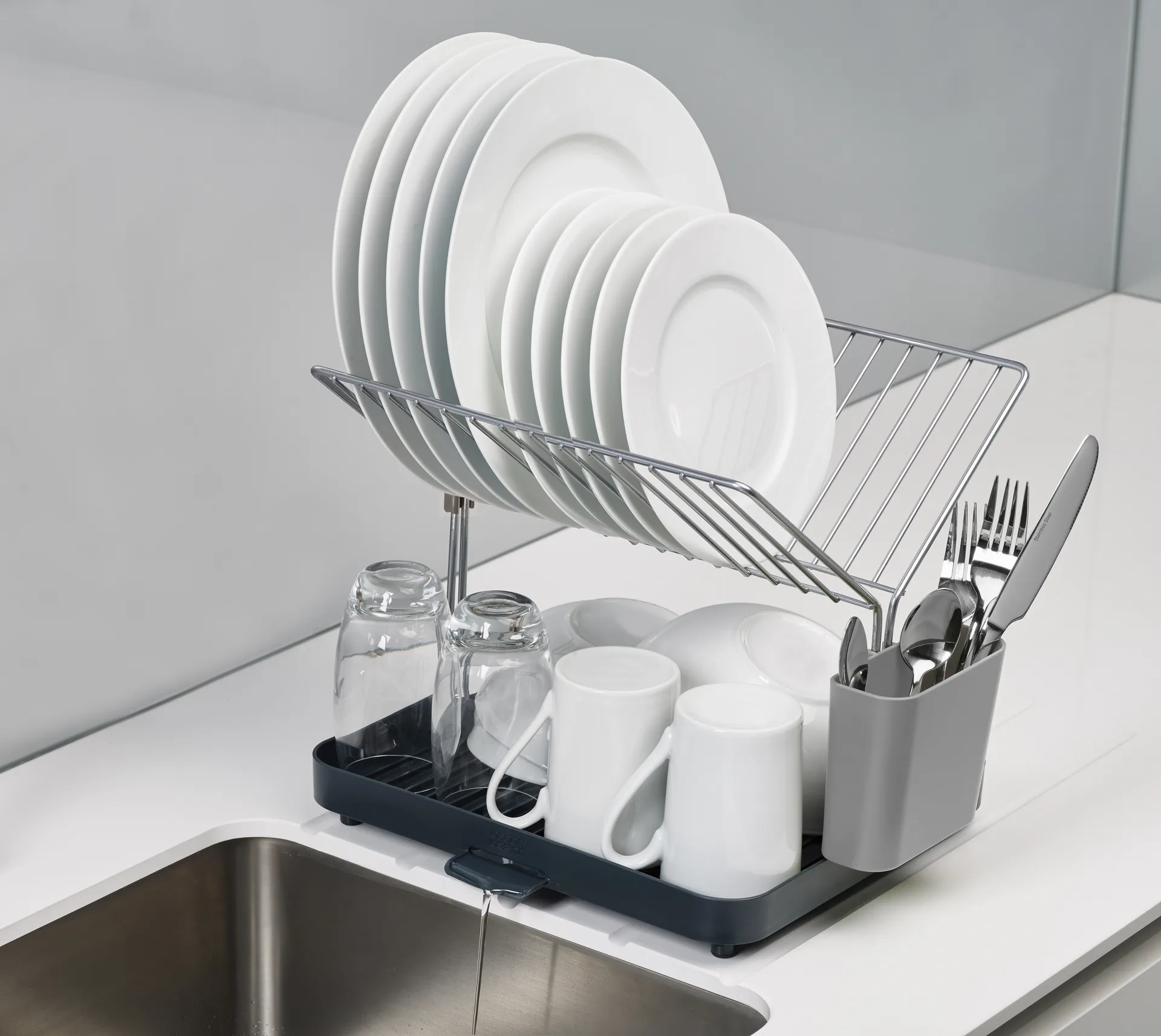 Στεγνωτήρας πιάτων Y-rack 35,8 cm, Γκρι Joseph Joseph