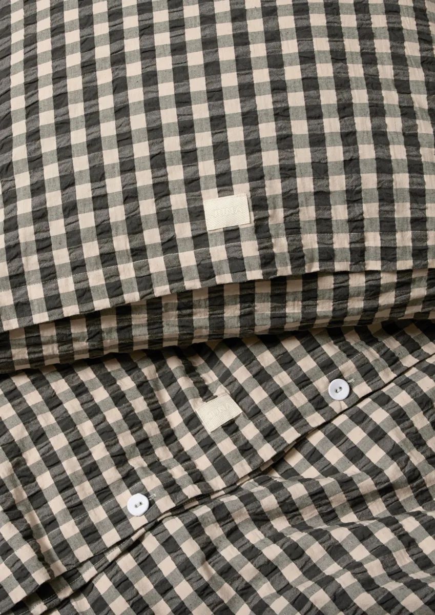 Σετ κλινοσκεπασμάτων Bæk&Bølge 140x220 cm, Μαύρο-άμμος Juna